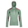Ortovox Fleece Light Grid Zip Neck Hoody W