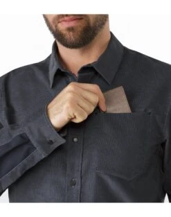 Arcteryx Merlon LS Shirt Mens -Wild Pack Pro Verkaufsgeschäft Merlon Shirt LS Heron Chest Pocket 1280x1280